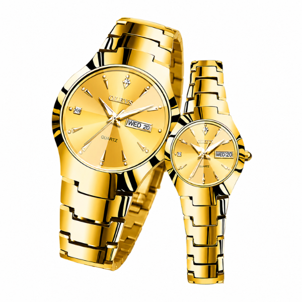 Coffret Montre Couple Olevs - Élégance Partagée
