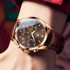 Montre bracelet cuir homme Bordeaux fermoir boucle
