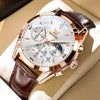 Montre bracelet cuir homme Bordeaux détail bracelet