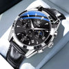 Montre bracelet cuir homme Bordeaux détail bracelet cuir