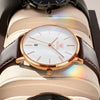 Montre bracelet cuir homme Valence vue rapprochée
