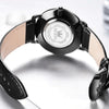 Montre bracelet cuir homme Valence bleue détail cadran