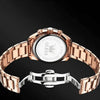 Montre chronographe homme Amiens dorée rose bracelet