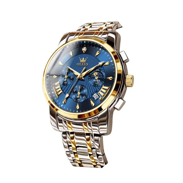 Montre chronographe homme Biarritz vue détaillée du cadran