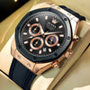 Montre chronographe homme Menton détail cadran OLEVS