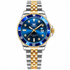 Montre chronographe homme Provence bleue vue de face OLEVS