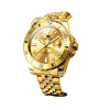 Montre chronographe homme Provence dorée vue trois quarts