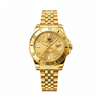 Montre chronographe homme Provence dorée vue de face OLEVS