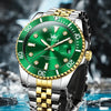 Montre chronographe homme Provence verte vue d'ensemble