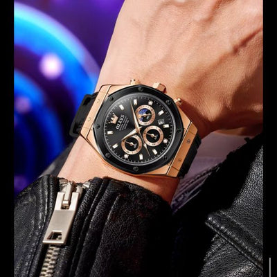 Montre chronographe homme Strasbourg vue d'ensemble OLEVS
