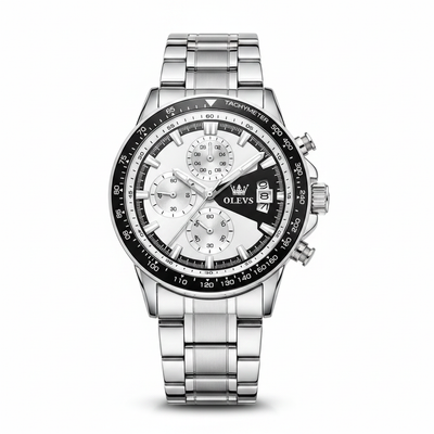 Montre chronographe homme Strasbourg vue de face OLEVS