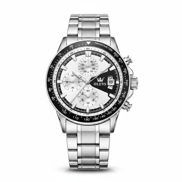 Montre chronographe homme Strasbourg vue de face OLEVS