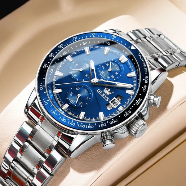 Montre chronographe homme Strasbourg profil boîtier