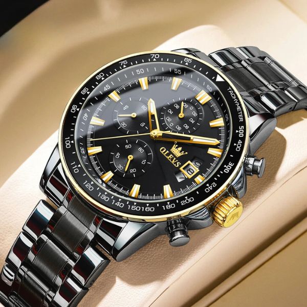 Montre chronographe homme Strasbourg vue rapprochée