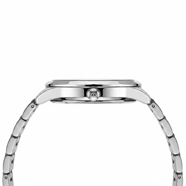 Profil boîtier acier montre quartz homme Avignon 11mm