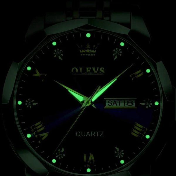 Montre quartz homme Avignon cadran romain vue de face