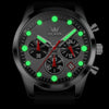 Index luminescents montre sport homme Marseille bleue