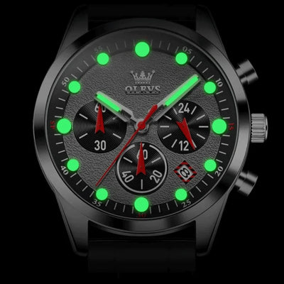 Index luminescents montre sport homme Marseille bleue