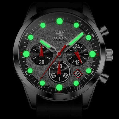 Index luminescents montre sport homme Marseille noire