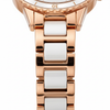 Détail du bracelet blanc et doré rose de la montre Olevs Margot